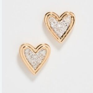 Adina Reyter Make Your Move Pave Heart Stud Earrings